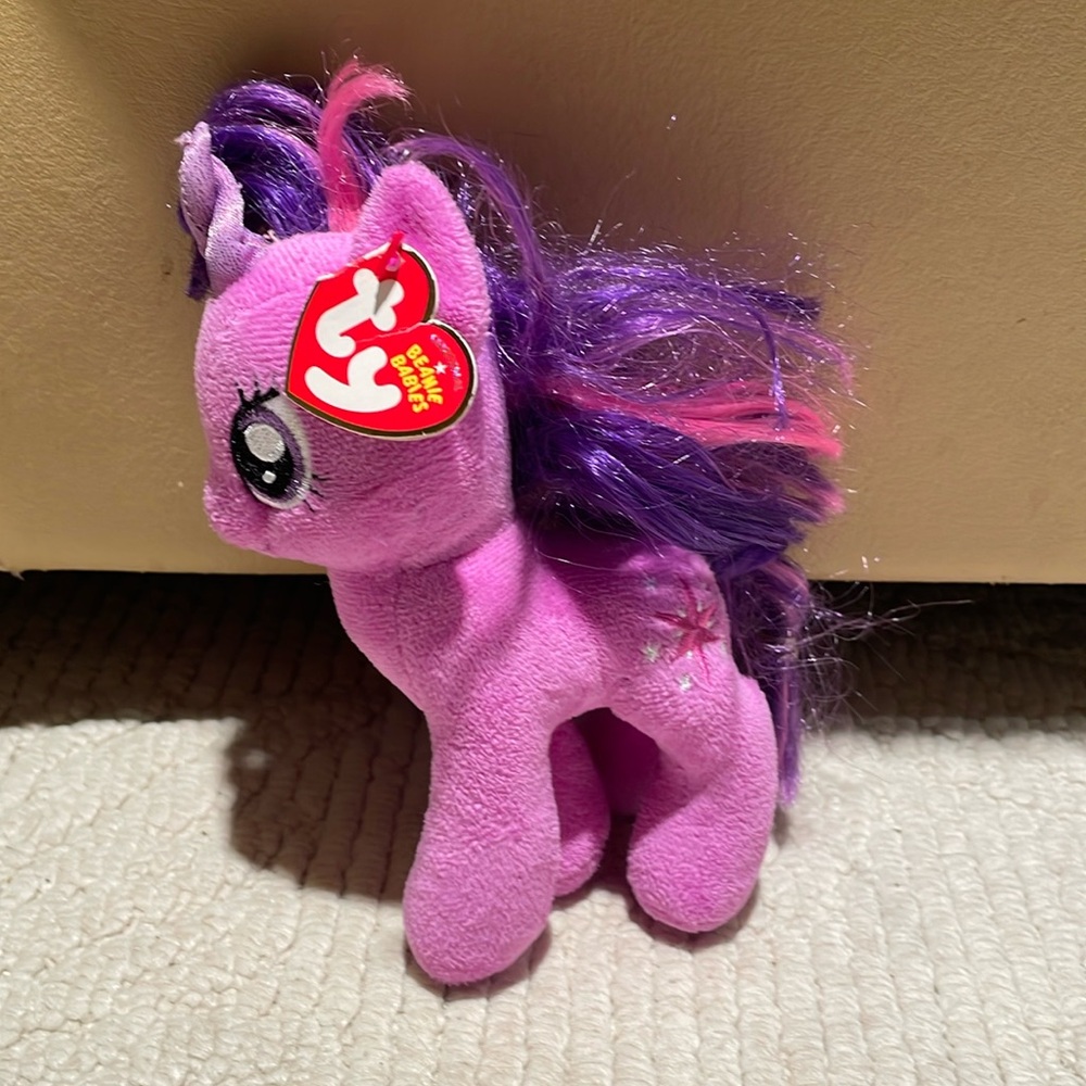 Ty My Little Pony 2013 Twilight Sparkle Beanie Baby 7" Plush